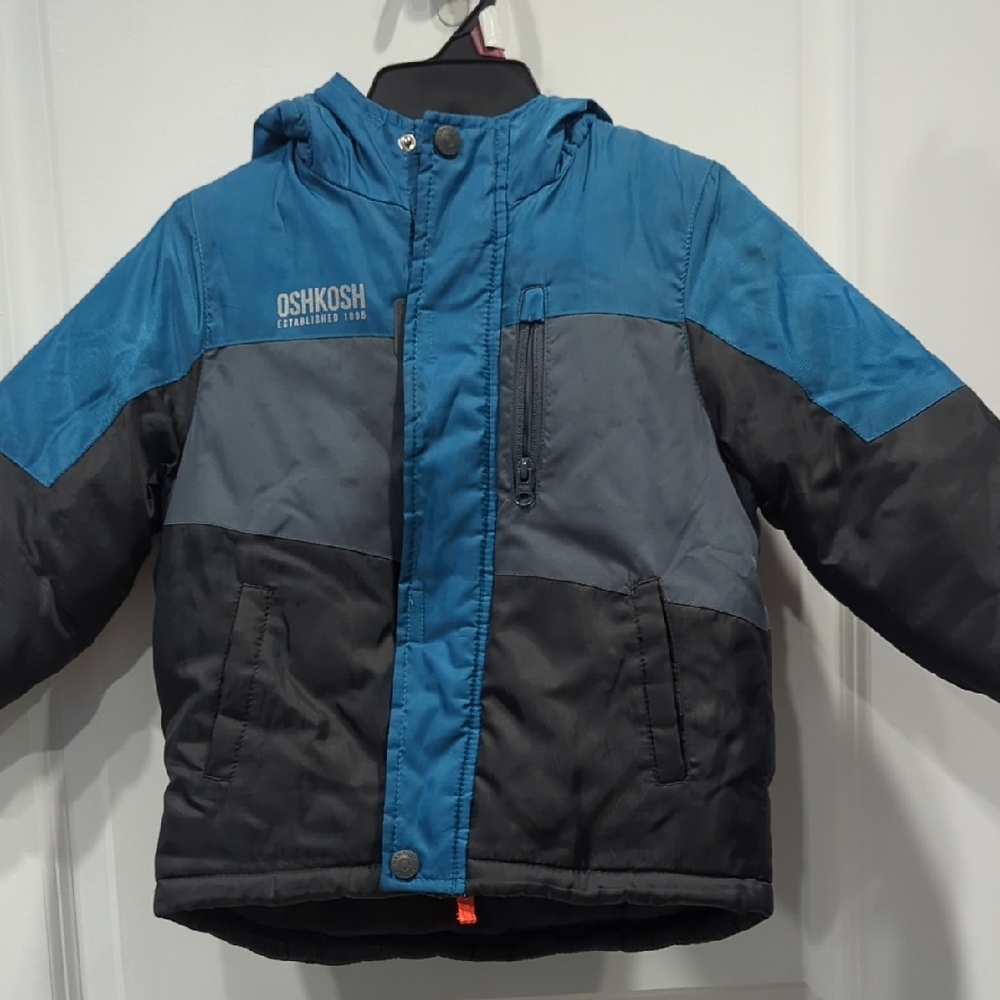 OshKosh B'gosh Kids Blue and Black Puffer Jacket